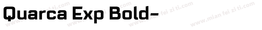 Quarca Exp Bold字体转换
